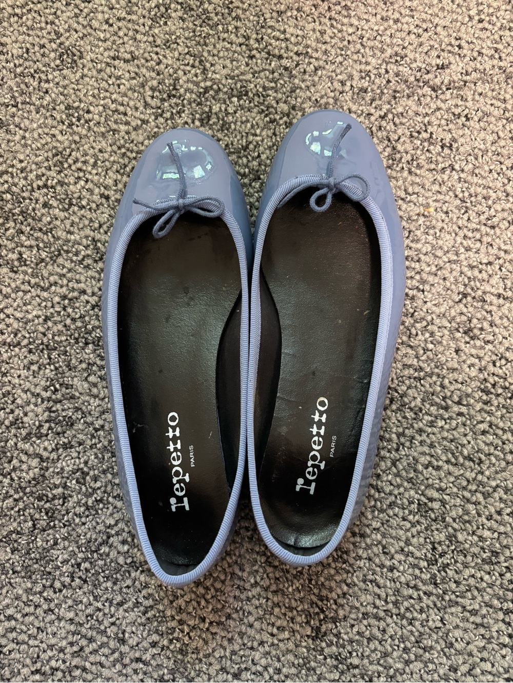 Repetto Lilac Patent Leather Ballet Flats